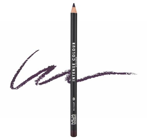 MUA Intense Colour Pencil Eyeliner, Re-Vamp (Pack of 1) | Deep Purple Shade, Soft & Blendable Formula, Enhanced Definition, Vegan & Cruelty Free