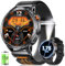 ESFOE Reloj Inteligente Hombre con Batería Grande de 730mAh, 1,75'' AMOLED Smartwatch Hombre con 110+ Deportes, Ritmo Crdíaco 24/7, SpO2, IP68 Impermeable Militar Smartwatch para Android iOS