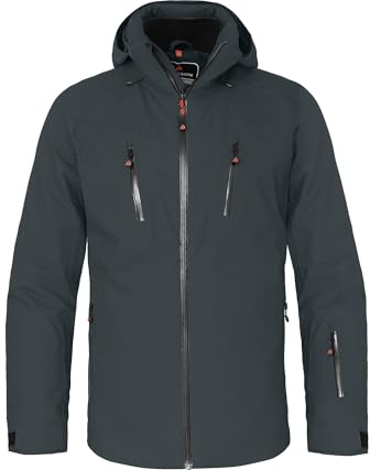 Bergson RESO 2 | Herren Skijacke - Normal-/Kurz-/Langgrößen, wasserdicht (20.000 mm) & verschweißte Nähte, Winddicht & atmungsaktiv (20.000 g/m²), Unterarm-Ventilation, warm wattiert (120g/80g), elas