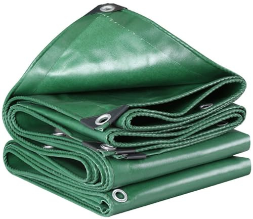 Bâche de Remorque 130 x 180 cm avec Oeillets, Anti-UV, Imperméable Bâche Étanche pour Bois, Jardin, Toiture, Piscine, Vert