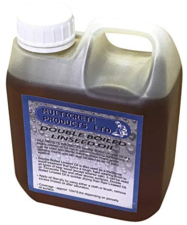 Double Boiled Linseed Oil - Traditional Wood Treatment, Seal/Oil Bare Woods (1 Litre)