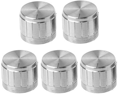 BIlinli 5 Stücke 21X17mm Aluminium Drehregler Potentiometer Knopf Elektronische Komponente