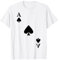 Spielkarte Pik Ass Poker Kartenspiel Karneval Kostüm T-Shirt
