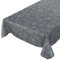 ANRO Tischdecke Wachstuch abwaschbar Wachstuchtischdecke Wachstischdecke Zweige Blätter Edel Silbereffekt Anthrazit 160x140cm