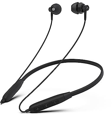 Soundmagic S20BT Neckband Bluetooth Headphones Wireless Earphones HiFi Stereo in Ear Headset with Microphone Lightweight Sports Earbuds Long Playtime Stable Connection Black