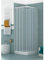 HDcasa Duschkabine 90 x 90 x 185 cm, Modell Paola, aus PVC, mit seitlicher Öffnung, halbtransparent, mit Faltenbalg