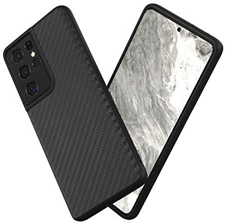 RhinoShield Funda Compatible con [Samsung Galaxy S21 Ultra] | SolidSuit - Carcasa con Tecnología de Absorción de Golpes - Resistente a Impactos de más de 3.5 Metros - Fibra de Carbono