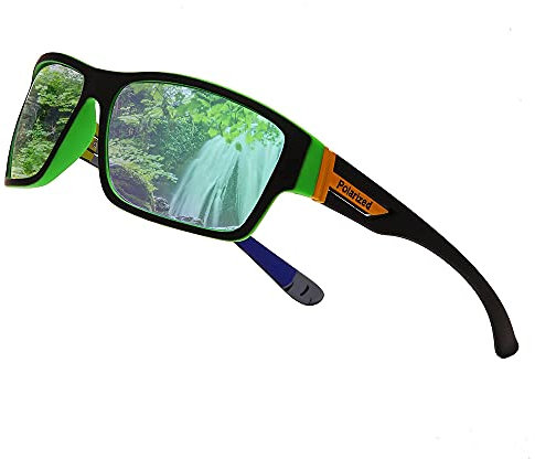 Long Keeper Sonnenbrille Herren Polarisierte Sportbrille Fahrradbrille Damen mit UV 400 Schutz, zum Fahren Radfahren Golf Fischen Laufen