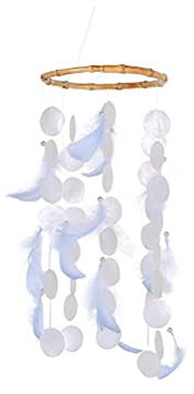 Tumnea Campanas de Viento de Concha móvil, Campana de Viento Primavera Concha Marina, Atrapasueños Colgantes, Decoración de Jardín y Porche