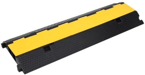 vidaXL Dosso Passacavi con 2 Canali 100 cm in Gomma