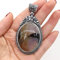Naturstein Antik Silber Farbe Malachit Opal Rot Achat Anhänger Kristall für Anhänger Halskette DIY Schmuck,Achat mischen