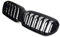 Auto Nieren Kühlergrill für BMW 5 Series G30 G38 G31 F90 M5 LCI 20-22, Doppelsteg Sport Front Grill Frontheizkörpergrille Stoßstangengitter Schwarz Ersatz Gitter Nierengrill Staugrill Gittereinsätze