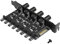 PC 8 Channels Fan Hub YACSEJAO 4 Knob 12V 4 Pin Cooling Fan Speed Controller for CPU Case HDD VGA PWM Fan PCI Bracket(4Knob SATA)