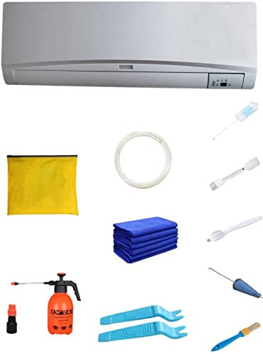 Renywosi Lavage pour Climatiseur, Kit Couverture Nettoyage Climatiseur Mural, Sac Nettoyage Étanche Climatisation Divisé avec Sortie Vidange, Outil Nettoyage du Climatiseur