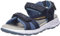 Superfit Jungen Criss Cross Sandale, Blau Orange 8010, 37 EU