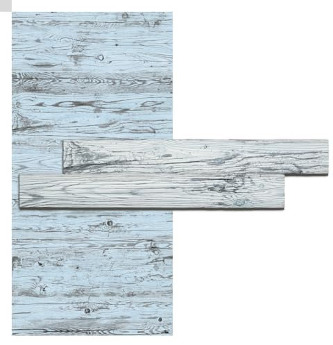 iWerk® – Holzpaneele weiß | Selbstklebende Wandpaneele im Landhausstil | Helle Marmoroptik für die Wand | Natürliche Wandgestaltung für Küche, Garderobe & Wohnzimmer | Wandverkleidung „Gletscher