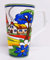 Village Art Deco Mug Fine Bone China Large Latte 500 ml 17 fl oz Exclusive Colourful Countryside Scene Hand Decorated UK
