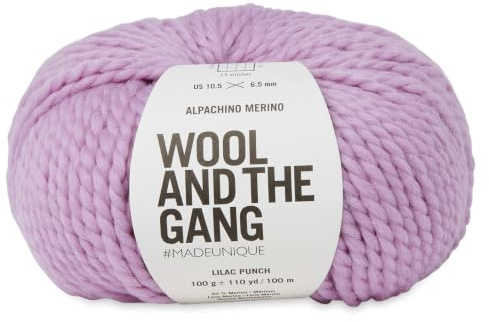Wool and the Gang Alpachino Merino, Lilac Punch (314), 100g