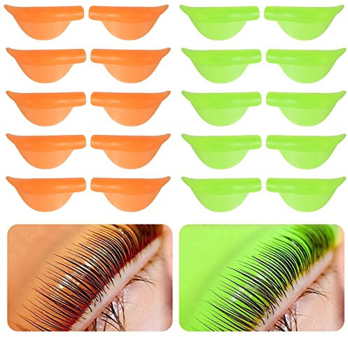 20 Stücke Wimpernlifting Pads Wimpern Dauerwelle Lockenwickler Silikon Dauerwelle Pad Wiederverwendbare Silikon Pads Lash Lift Pads Wimpern Lift Stangen für Wimpern Dauerwelle Wimpernlifting