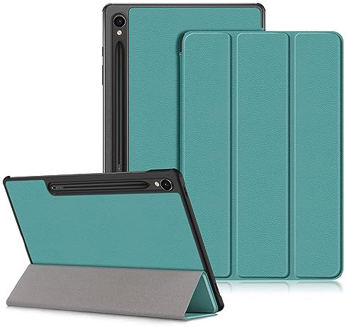 DINGGUAGUA Funda para Tablet Samsung Galaxy Tab S9 11 Pulgadas 2023 SM- X710/X716B/X718U,Ultra Delgado Tablet Estuche con Función de Soporte,Verde