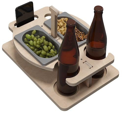 CAWI Vassoio per servire personalizzato, snack box, caffè bar, serving vassoio, grande, snagger, snack plate, bed vassoio, testo personalizzato