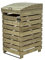 BinBreeze wheelie bin storage unit, wooden outdoor cover, recycling box storage (Single, without shelf)