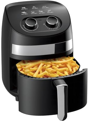 Deski Heißluft Fritteuse 3,5 Liter 1000 W schwarz Friteuse bis 0,8 kg ölfrei