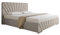 PANDA MÖBEL RAY Polsterbett 180 x 200 cm Doppelbett mit Stauraum aus Kiefernholz, Schlafzimmer, Bequem, Modern, Stilvoll- beige ohne matratze