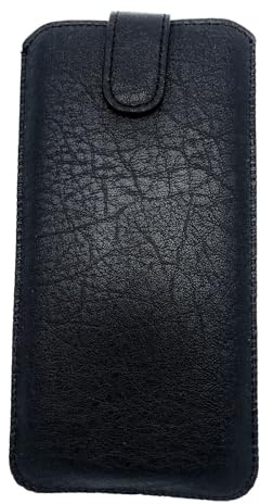 Generisch Handy Tasche Schutz Hülle Slim Case Cover Etui schwarz mit Magnetverschluss für Honor Magic V2 (gefaltet)
