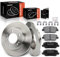 Frankberg 2x Bremsscheiben 4x Bremsbeläge mit Bremsenschmiermittel Hinten Kompatibel mit i30 GD 1.4L 1.6L 2011-2024 i30 Coupe 1.4L 1.6L 2013-2017 Replace# 58411A6300