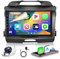 Hikity 2GB+64GB Android 15 Autoradio für Kia Sportage 2010-2016 Radio Wireless CarPlay Android Auto Bluetooth 9 Bildschrim Auto Radio mit Navi Rückfahrkamera