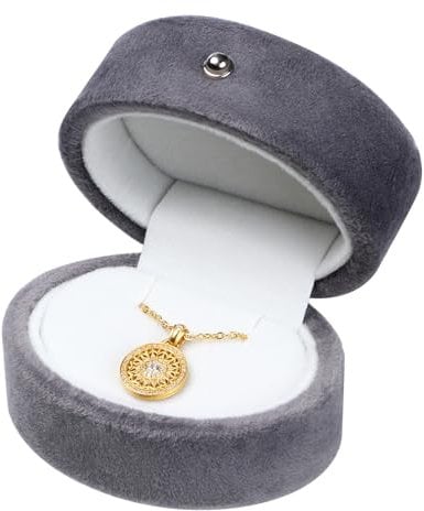 Samt Schmuck Geschenkbox Ohrringbox Aufbewahrungsbox Kleine Schmuckkästchen Schmuckschatulle für Halsketten Geschenke Display