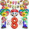 Set per feste di compleanno per bambini, Decorazione di compleanno per bambini di 8 anni, Set di decorazioni di compleanno, Decorazione di compleanno per bambini