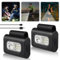 2 Stück PRO LED Clip Lampe, Stark Magnet Clip-licht mit 6 Lichtmodi, USB Wiederaufladbar Lauflicht Lampe, Wasserdicht Nacht Clip Lauflicht Laufzubehör Licht für Joggen Camping Wandern Laufe (2 Stück)