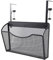 Luocute Desk Side Storage, Hanging Desk Organizer No Drill Carbon Steel Under Desk Storage Laptop Holder, Adjustable Document Shelf Desk Side Storage Organizer for Office Home, Stylish