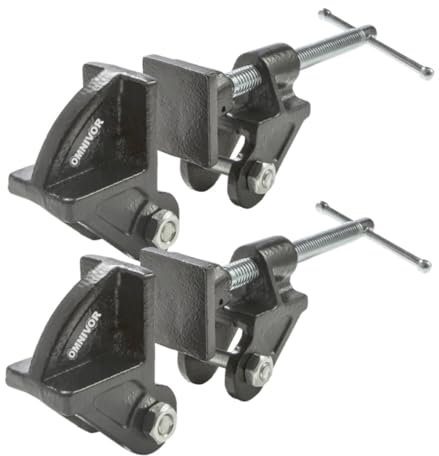 Lot de 2 Têtes de Dormant avec Mâchoires 40 mm pour Support Epaisseur 27 mm - OMNIVOR
