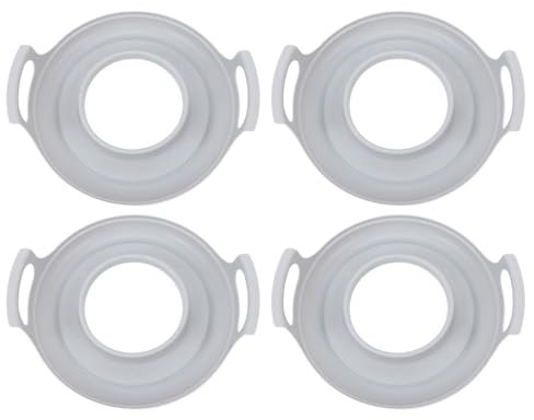 Plato Frío para Microondas, Recipiente de Plástico a Prueba de Derrames para Microondas, Bandeja de Transporte para Microondas con Asas para Tazones, Platos, Comidas