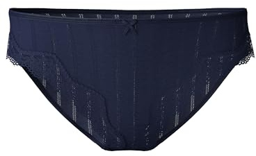 CALIDA Etude Toujours Slip, Unterhose Damen, Regular Cut, aus hochwertiger Supima-Baumwolle, mit feinem Nadelzug Peacoat Blue 48-50