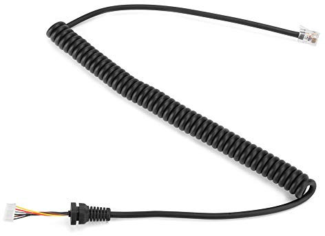 Akozon 6 Pin Phone, 7900R FT 8900R Car Radio MH 48 Speaker CableMH Cable Cord Wire Line for Radio6