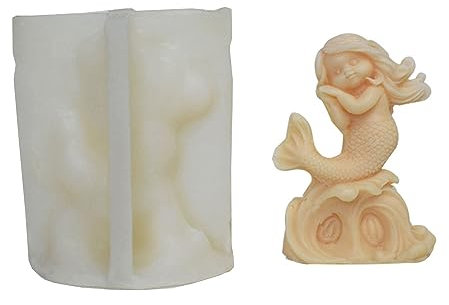 Moule en silicone unique en forme de sirènes 3D parfumé