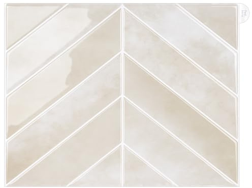 Stick on Tiles Kitchen, 3D Self Adhesive Wall Tiles | Herringbone Peel and Stick Backsplash Tile for Kitchen and Bathroom 10Sheets/Pack
