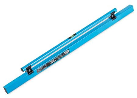 OX TOOLS Pro Series 48 Inch Concrete Screed with Leveling Vial | Heavy Duty Structural Alloy | Ergonomic Handle Grip | Lightweight & Reversible | Internal Strength Support Bars | 1200mm | P021312