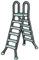 Ideal Eichenwald Poolleiter Hochbeckenleiter Schwimmbadleiter Edelstahlleiter Leiter 1,5/1,5m