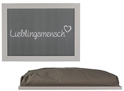 EuroDiscount Bett- und Sofatisch Kissentablett Vintage Design Lieblingsmensch Druck