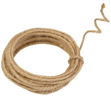 MegaCrea DIY Cordon de Jute armée Naturel 0,2 cm x 3 m