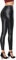 Uni-Wert Damen Lederhose Stretch Skinny Leggings High Waist Schwarz Kunstleder Hose