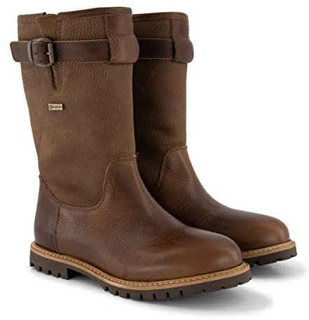 Travelin' Damen Finland Lady Boot mid Country Technical Leder stiefel elegant - Dunkel Braun 40