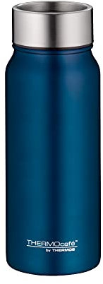 THERMOcafé by THERMOS TC DRINKING MUG saphire blue mat 0,50l, Thermobecher Edelstahl, Isolierbecher, Kaffeebecher to Go Thermo, auslaufsicher, 9h heiß & 18h kalt, spülmaschinenfest, BPA-frei