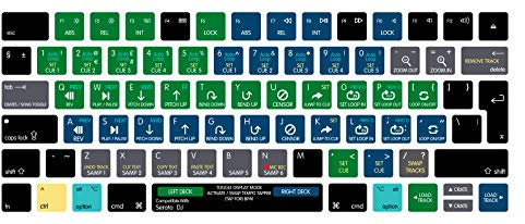 MMDW Premium EU Layout Serato DJ Shortcuts Keyboard Skin Hot Keys Ultra Thin Silicone Keyboard Protective Cover Skin Protector for Magic Wireless Keyboard MLA22L/A A1644 (2015 Released)