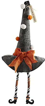 Mud Pie, Welcome-Halloween-Hut, extra groß, baumelnd, 56 x 46 cm Durchmesser